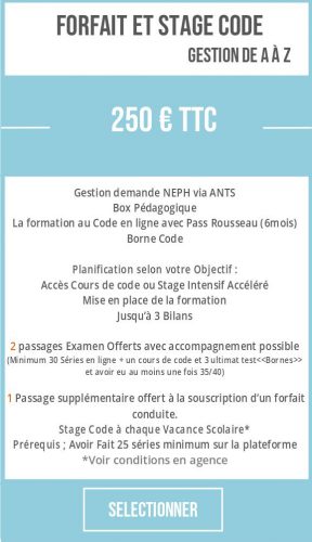 Classique - Mai à Août - Code - Forfait Code